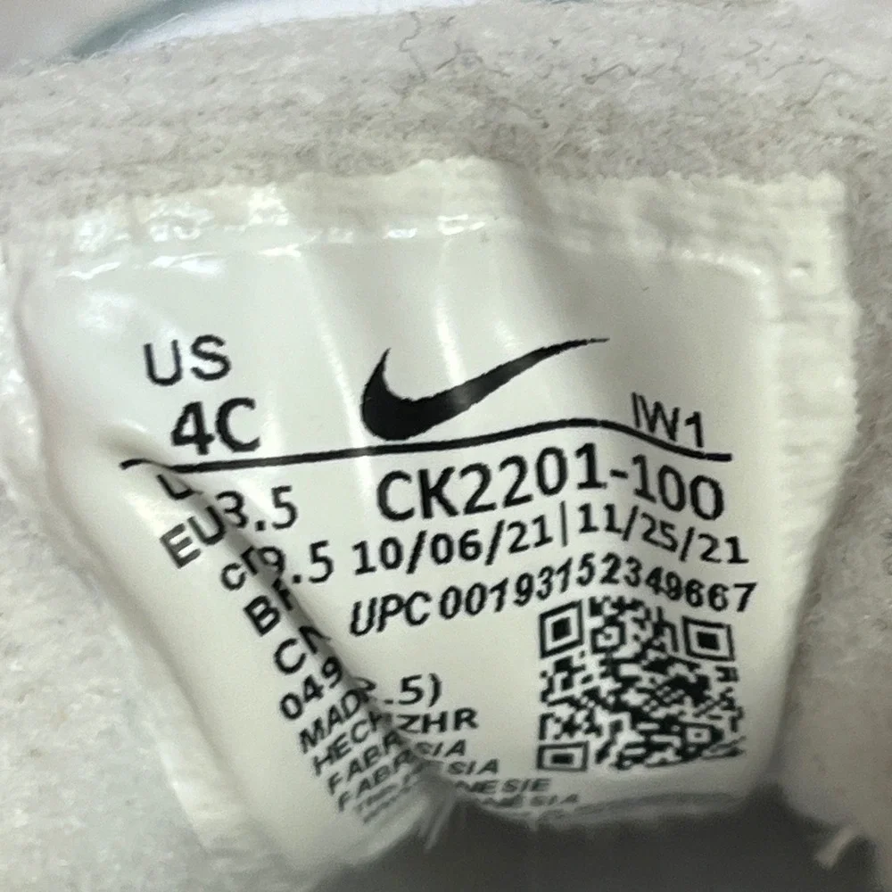 Nike Air Force 1 Crib White‎ Soft Sole Infant Shoes CK2201-100 5C baby toddler